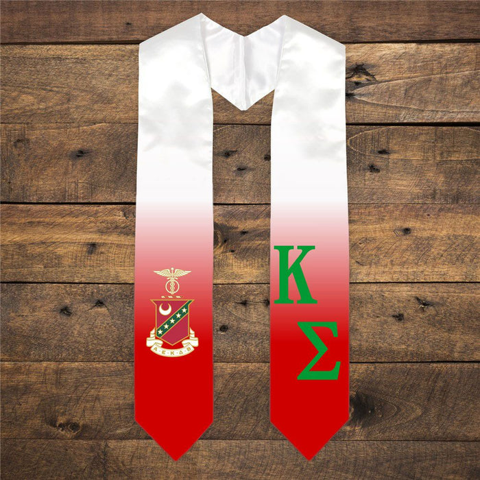 Kappa Sigma Extra Fancy Diagonal Greek Graduation Stole W Crest Kappa Sigma Extra Fancy Diagonal Greek Graduation Stole W Crest