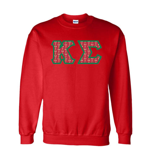 Sweatshirts Kappa Sigma Fraternity Crest - Shield Twill Letter Crewneck Sweatshirt