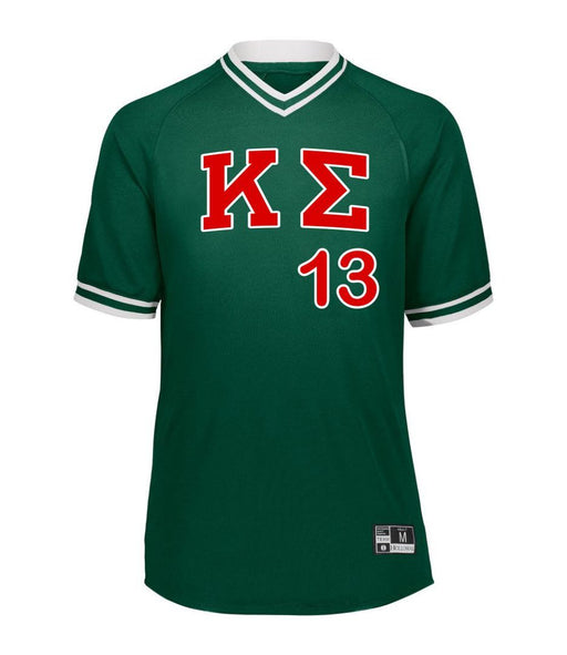Shirts Kappa Sigma Retro V-Neck Baseball Jersey