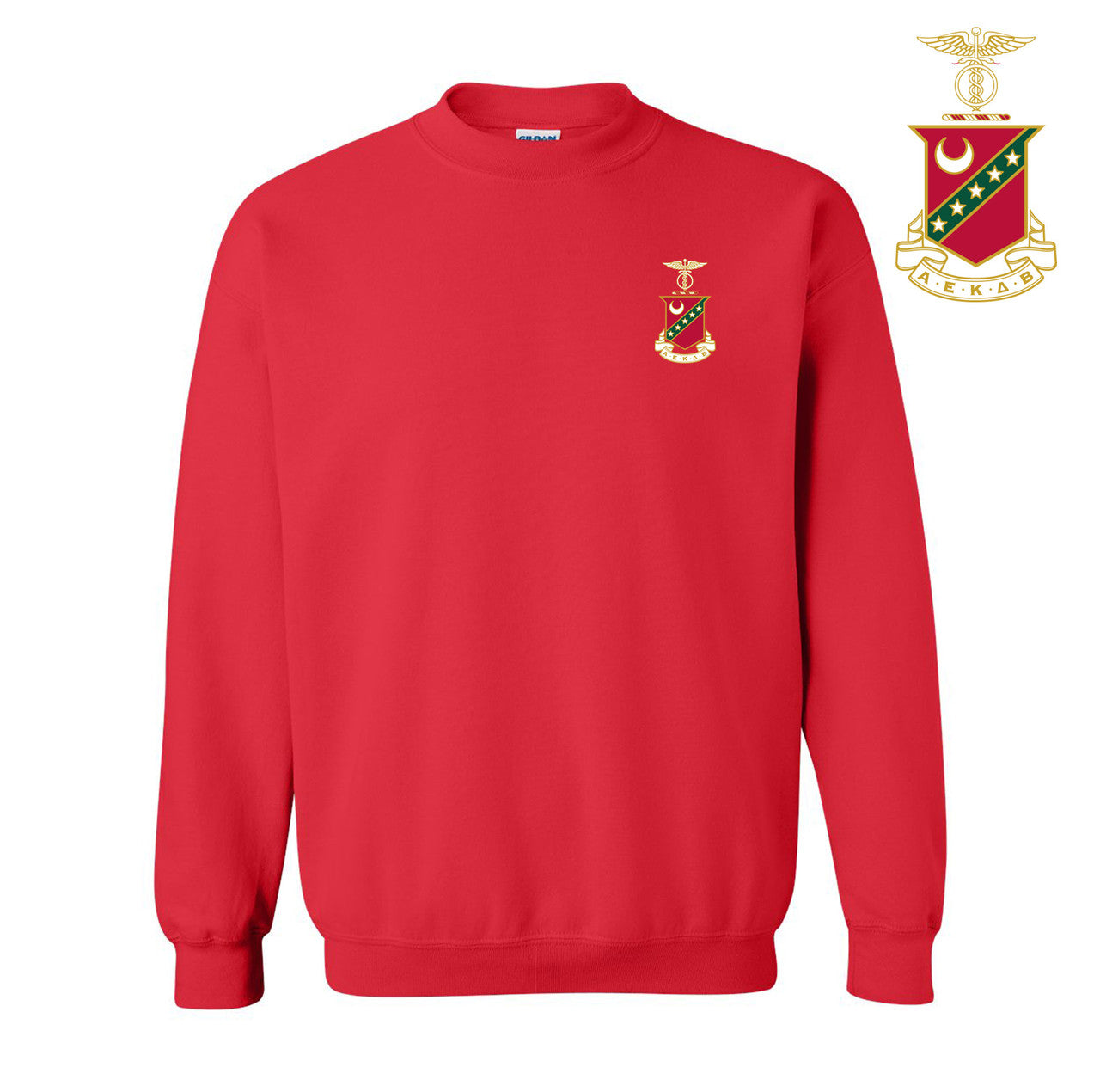 Discount Kappa Sigma World Famous Crest Shield Crewneck Sweatshirt Best Value DISCOUNT-Kappa Sigma World Famous Crest - Shield Crewneck Sweatshirt - Best Value