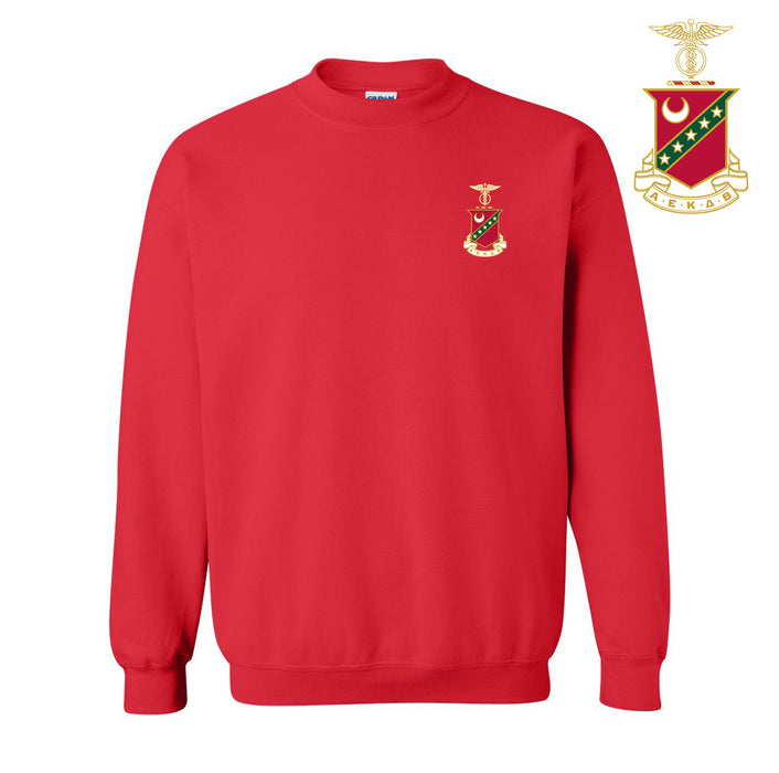 Discount Kappa Sigma World Famous Crest Shield Crewneck Sweatshirt Best Value DISCOUNT-Kappa Sigma World Famous Crest - Shield Crewneck Sweatshirt - Best Value