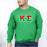 Printify Kappa Sigma Two Toned Greek Lettered Crewneck Sweatshirts Kappa Sigma Two Toned Greek Lettered Crewneck Sweatshirts