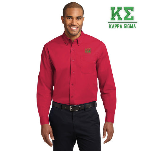 Shirts Kappa Sigma Greek Letter Oxford