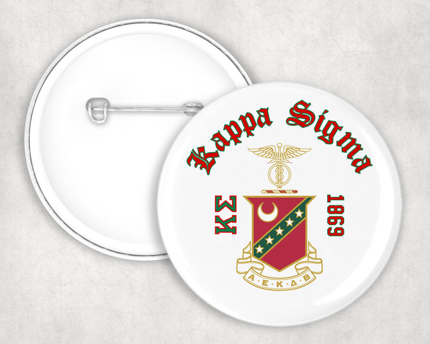 Kappa Sigma Classic Crest Button Kappa Sigma Classic Crest Button