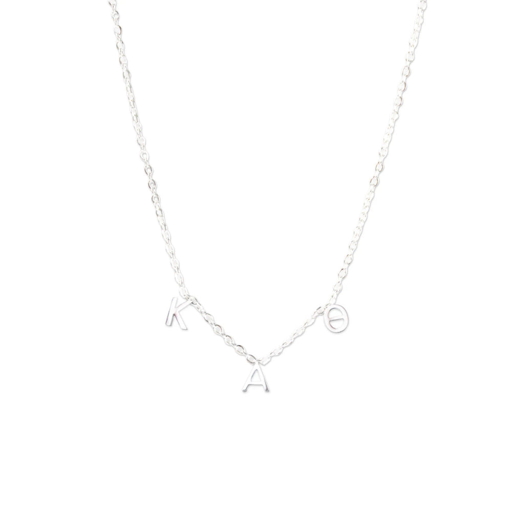 Kappa Alpha Theta Silver Letter Necklaces Kappa Alpha Theta Silver Letter Necklaces