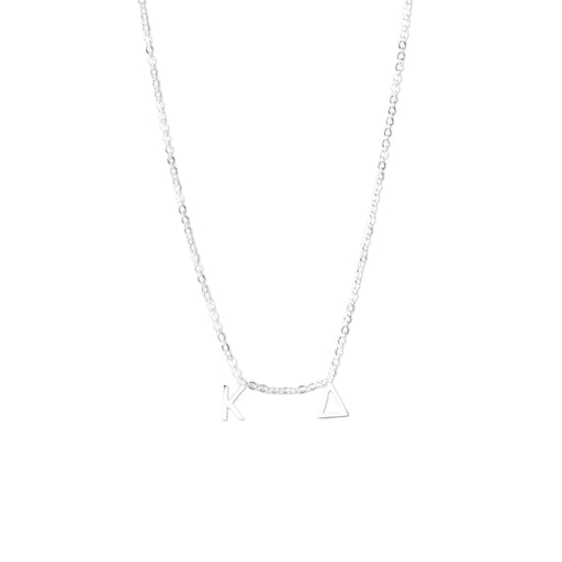 Kappa Delta Silver Letter Necklaces