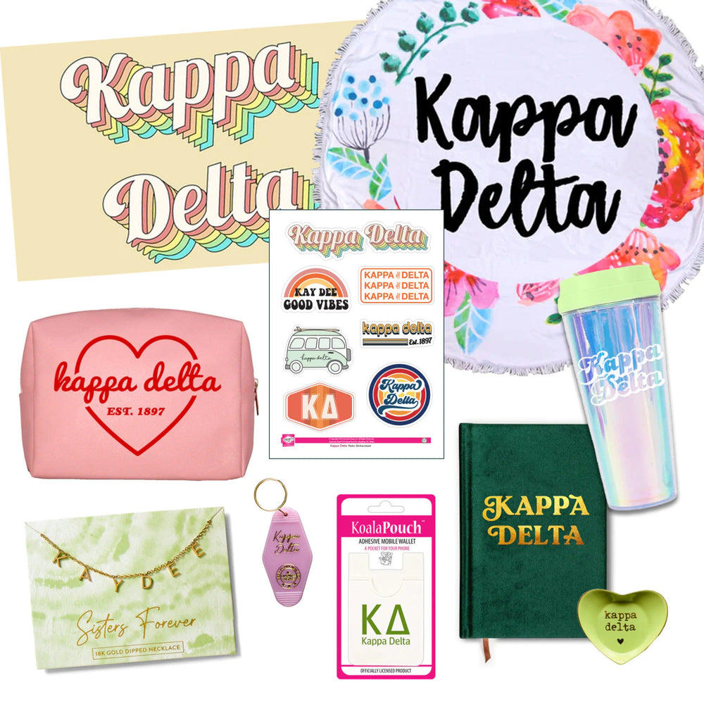 Kappa Delta Celebrate Sisterhood Sorority Gift Box 10 Items! Kappa Delta Celebrate Sisterhood Sorority Gift Box - 10 Items!