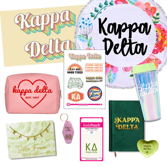 Kappa Delta Celebrate Sisterhood Sorority Gift Box 10 Items! Kappa Delta Celebrate Sisterhood Sorority Gift Box - 10 Items!