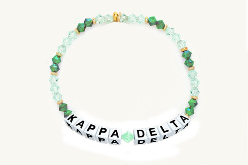 Kappa Delta Kappa Delta Glass Name Bead Bracelet