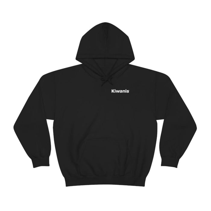 Printify Kiwanis World Famous Hooded Sweatshirt White Imprint Kiwanis World Famous Hooded Sweatshirt - White Imprint
