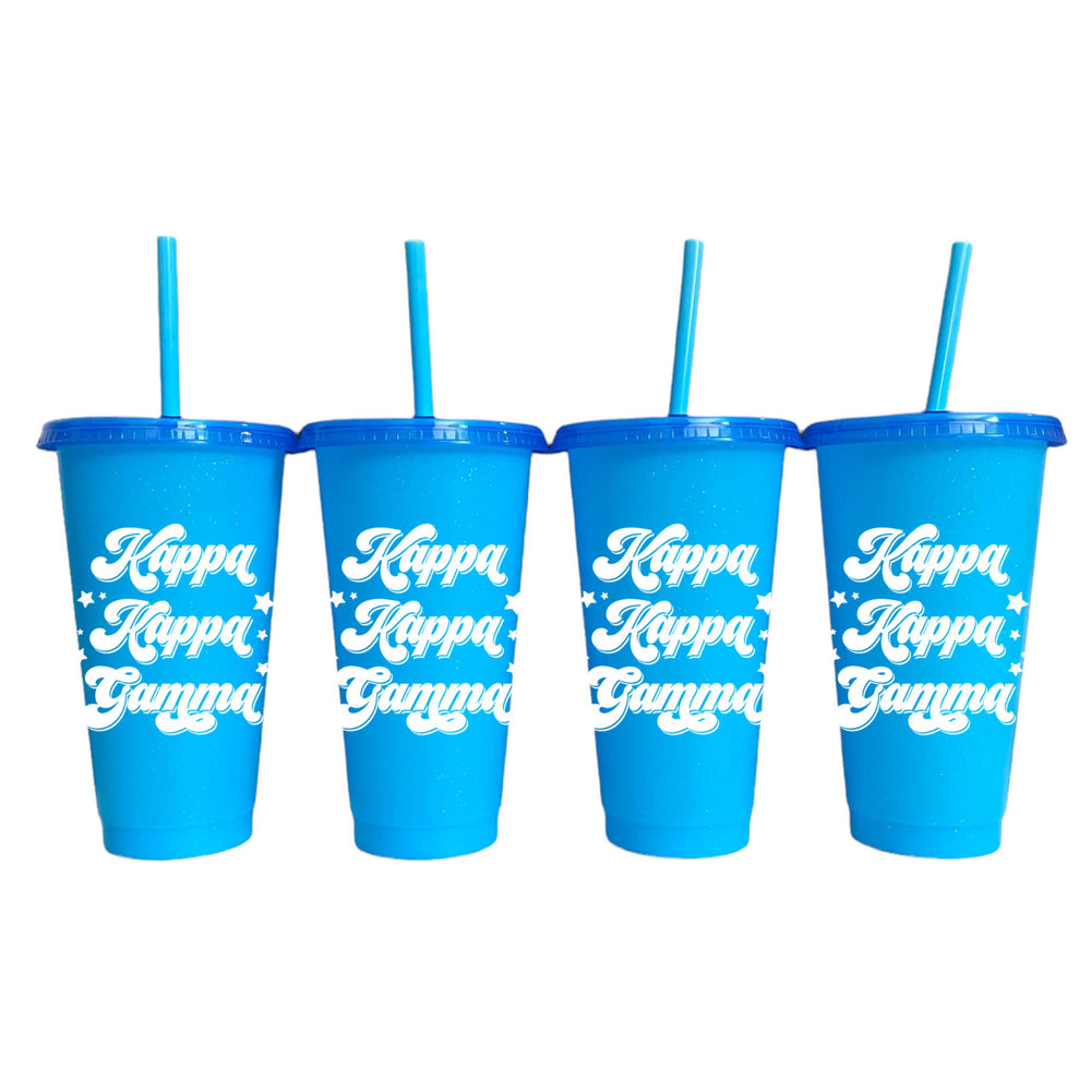 Kappa Kappa Gamma Glitter Color Changing Cup 4 Pack Kappa Kappa Gamma Glitter Color Changing Cup 4-Pack