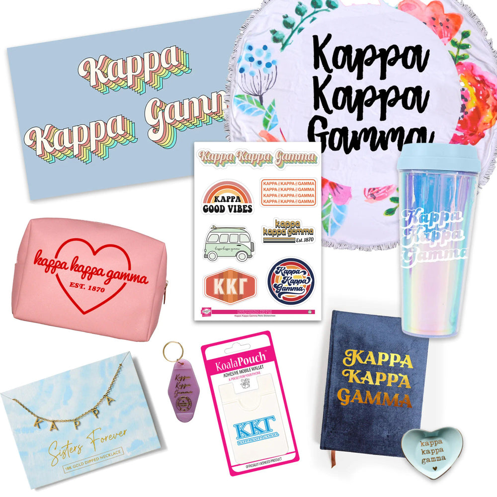 Kappa Kappa Gamma Celebrate Sisterhood Sorority Gift Box 10 Items! Kappa Kappa Gamma Celebrate Sisterhood Sorority Gift Box - 10 Items!