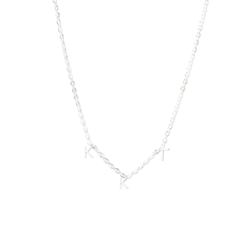 Kappa Kappa Gamma Silver Letter Necklaces Kappa Kappa Gamma Silver Letter Necklaces