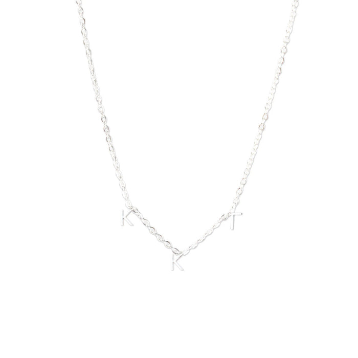 Kappa Kappa Gamma Silver Letter Necklaces Kappa Kappa Gamma Silver Letter Necklaces