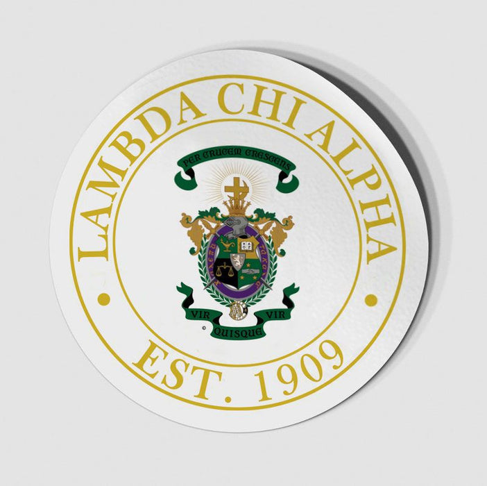 Lambda Chi Alpha Circle Crest Shield Decal Lambda Chi Alpha Circle Crest - Shield Decal
