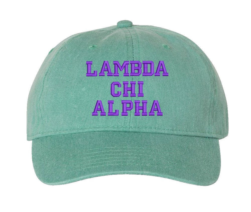 Lambda Chi Alpha Pigment Dyed Baseball Cap Lambda Chi Alpha Pigment Dyed Baseball Cap