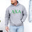 Printify Lambda Chi Alpha Crest World Famous Hooded Sweatshirt Lambda Chi Alpha Crest World Famous Hooded Sweatshirt