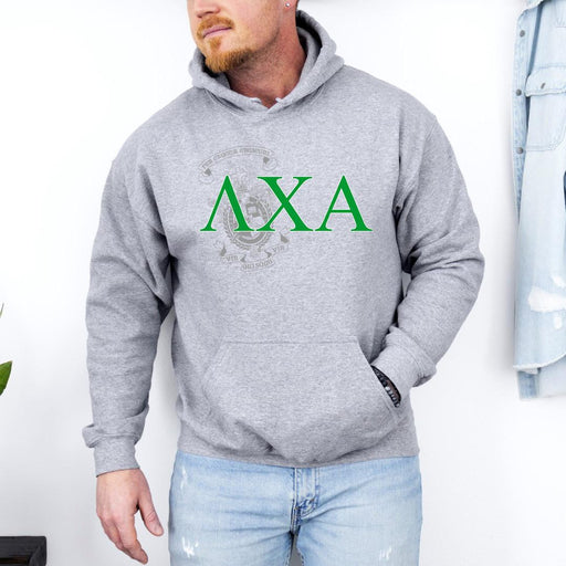 Sweatshirts Lambda Chi Alpha Crest World Famous Hooded Sweatshirt