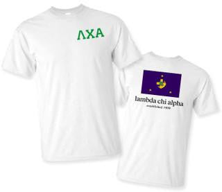 Greekgear Lambda Chi Alpha Flag T Shirts Lambda Chi Alpha Flag T-shirts