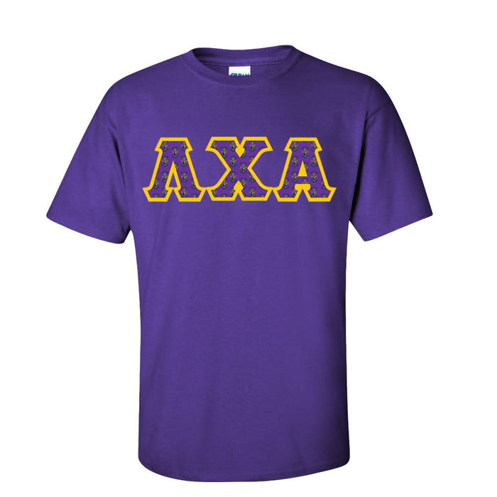 Lambda Chi Alpha Fraternity Crest Shield Twill Letter Tee Lambda Chi Alpha Fraternity Crest - Shield Twill Letter Tee