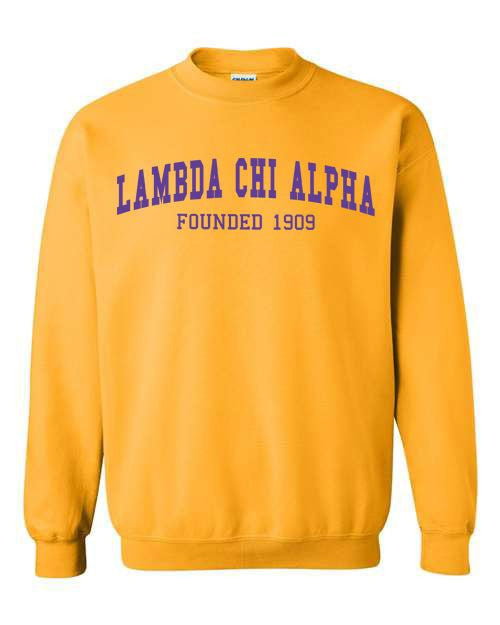 Lambda Chi Alpha Fraternity Founders Crew Sweatshirt Lambda Chi Alpha Fraternity Founders Crew Sweatshirt
