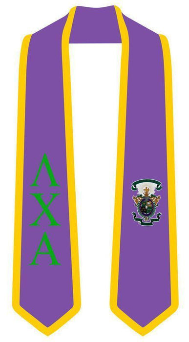 Discount Lambda Chi Alpha Greek 2 Tone Lettered Graduation Sash Stole DISCOUNT-Lambda Chi Alpha Greek 2 Tone Lettered Graduation Sash Stole