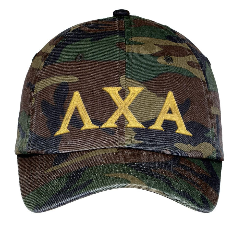 Lambda Chi Alpha Lambda Chi Alpha Lettered Camouflage Hat — GreekU