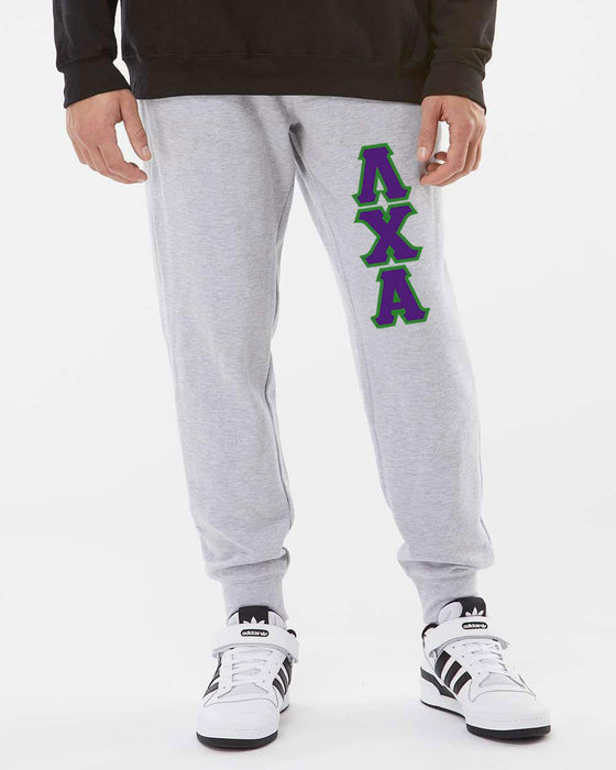 Lambda Chi Alpha Lettered Fleece Pants Lambda Chi Alpha Lettered Fleece Pants