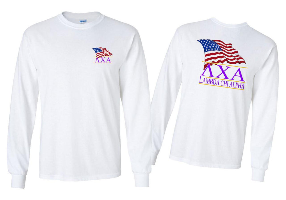 Greekgear Lambda Chi Alpha Patriot Long Sleeve T Shirts Lambda Chi Alpha Patriot Long Sleeve T-Shirts