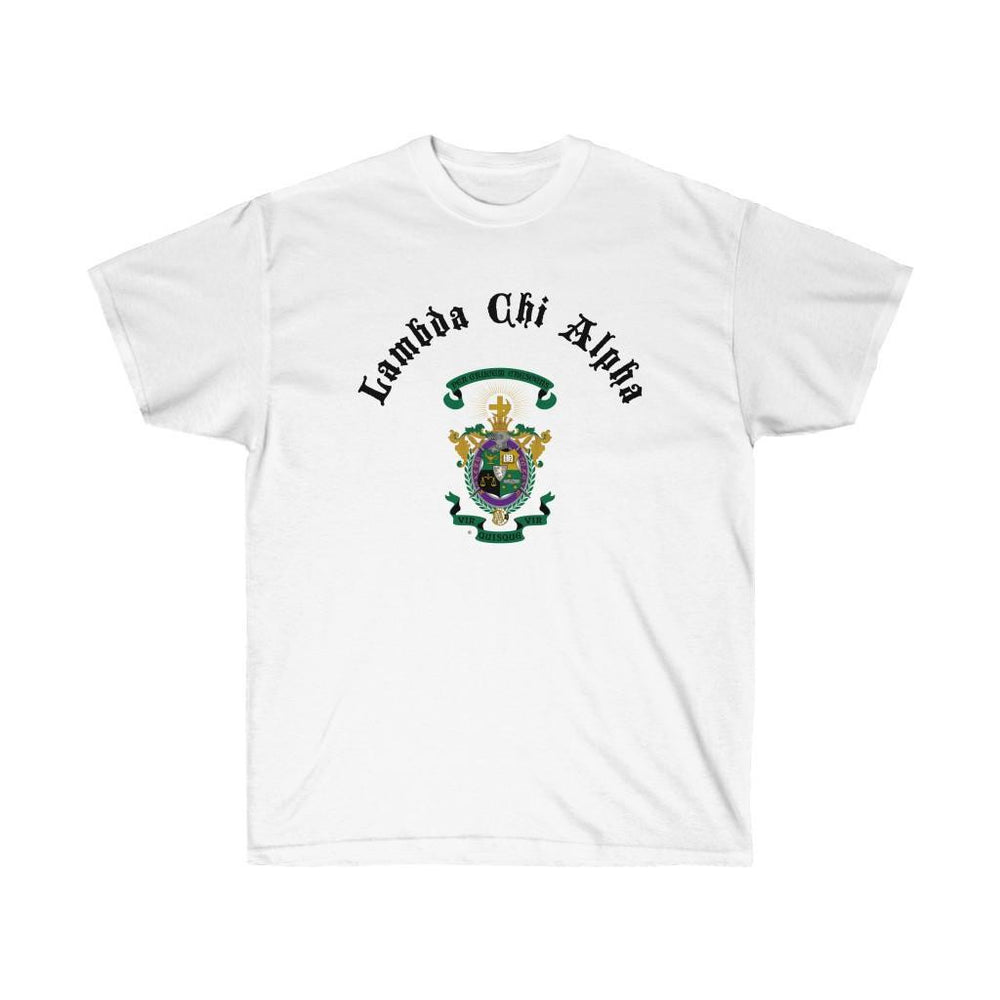 Printify Lambda Chi Alpha Vintage Crest T Shirt Lambda Chi Alpha Vintage Crest T-shirt