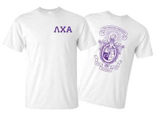Greekgear Lambda Chi Alpha World Famous Crest Tee Lambda Chi Alpha World Famous Crest Tee
