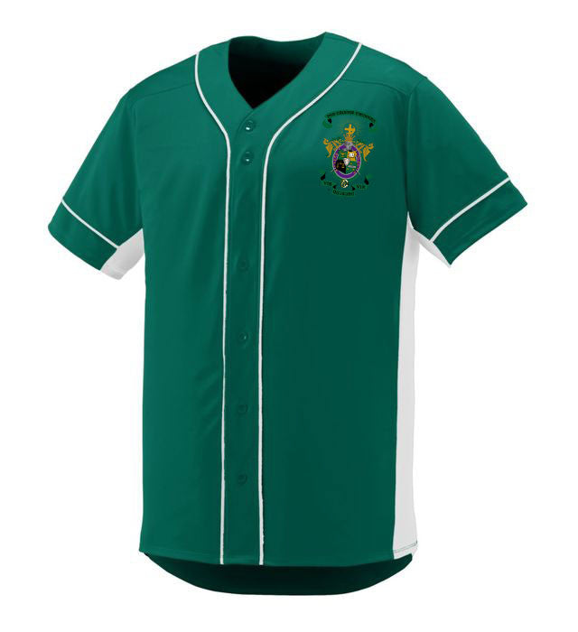 Lambda Chi Alpha Game 7 Full Button Baseball Jersey Lambda Chi Alpha Game 7 Full-Button Baseball Jersey
