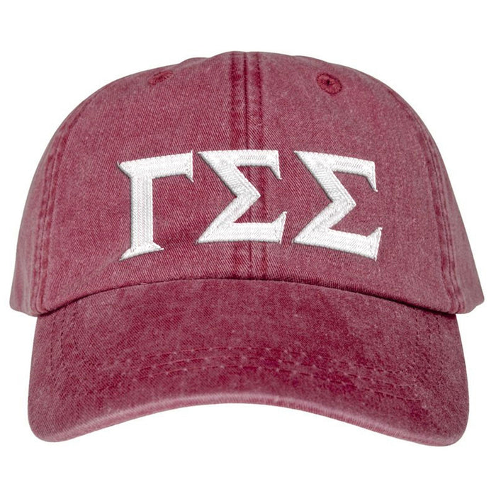 Gamma Sigma Sigma Lettered Premium Pastel Hat Gamma Sigma Sigma Lettered Premium Pastel Hat