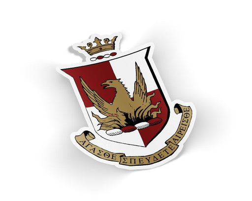 Alpha Sigma Alpha Alpha Sigma Alpha Die Cut Crest Sticker