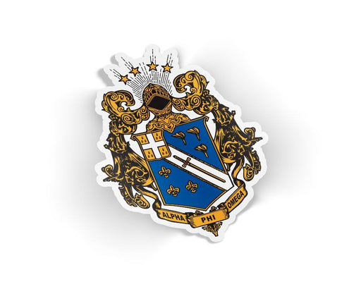 Alpha Phi Omega Alpha Phi Omega Die Cut Crest Sticker
