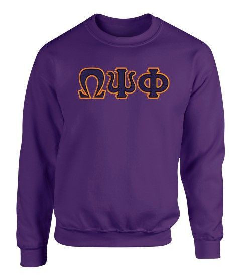 Omega Psi Phi 2 Day Ship Twill Crewneck Sweatshirt Omega Psi Phi 2 Day Ship Twill Crewneck Sweatshirt