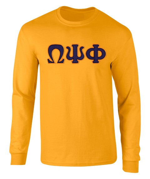 Omega Psi Phi 2 Day Ship Twill Long Sleeve Tee Omega Psi Phi 2 Day Ship Twill Long Sleeve Tee