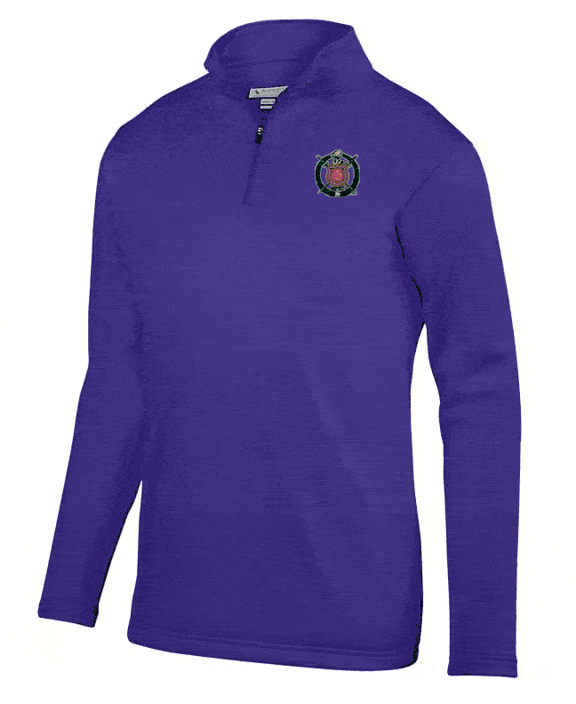 Discount Omega Psi Phi World Famous Crest Shield Wicking Fleece Pullover DISCOUNT-Omega Psi Phi-  World famous-Crest - Shield Wicking Fleece Pullover