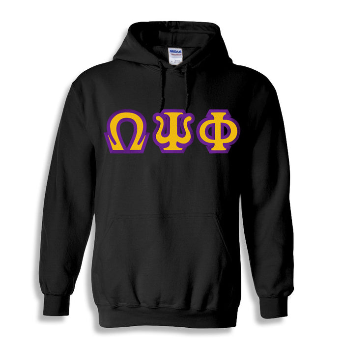 Omega Psi Phi Custom Twill Hooded Sweatshirt Omega Psi Phi Custom Twill Hooded Sweatshirt