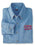 Discount Omega Psi Phi Denim Shirt Tail DISCOUNT-Omega Psi Phi Denim Shirt - Tail