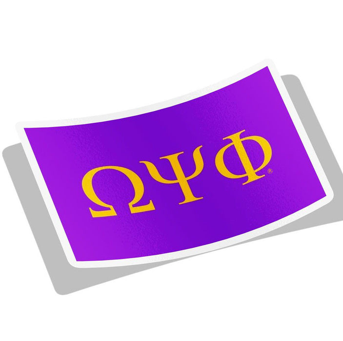 Omega Psi Phi Flag Decal Sticker Omega Psi Phi Flag Decal Sticker