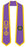 Discount Omega Psi Phi Greek 2 Tone Lettered Graduation Sash Stole DISCOUNT-Omega Psi Phi Greek 2 Tone Lettered Graduation Sash Stole