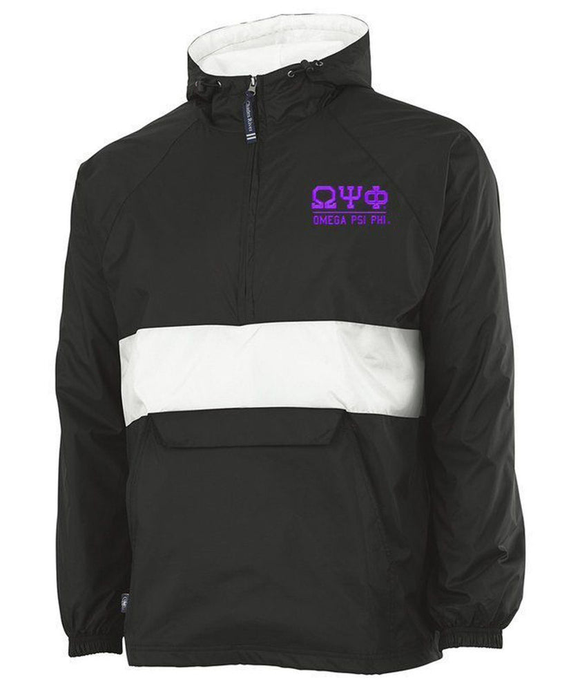 Omega Psi Phi Greek Letter Windbreaker Pullovers Omega Psi Phi Greek Letter Windbreaker Pullovers