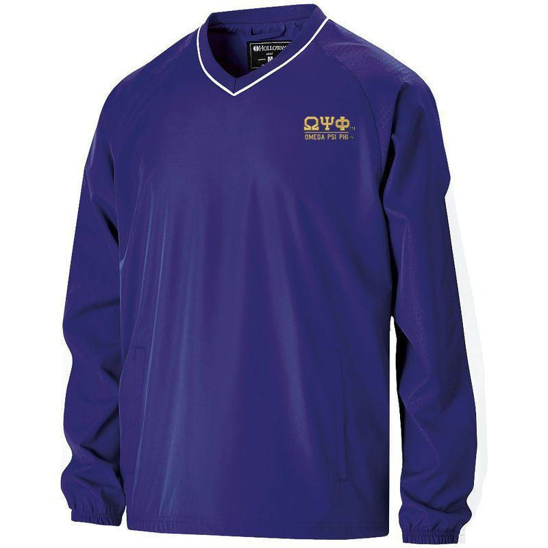 Omega Psi Phi Greek Letter V Neck Bionic Pullover Omega Psi Phi Greek Letter V-Neck Bionic Pullover