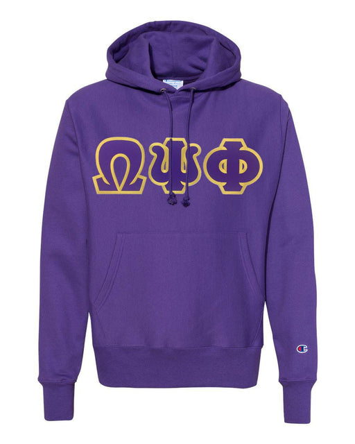 Omega Psi Phi Omega Psi Phi Lettered Champion Hooded Sweatshirt