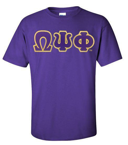 Omega Psi Phi Omega Psi Phi - Essential Lettered T-Shirt
