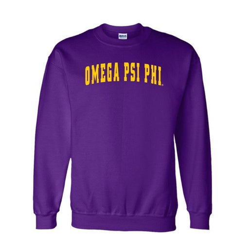 Omega Psi Phi Omega Psi Phi Letterman  Crewneck Sweatshirts