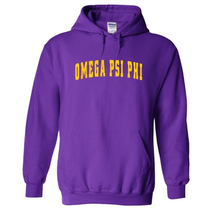 Omega Psi Phi Letterman Hooded Sweatshirts Omega Psi Phi Letterman  Hooded Sweatshirts