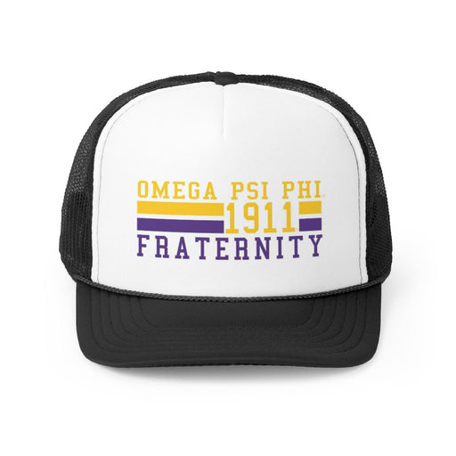Omega Psi Phi Omega Psi Phi Lines Trucker Caps
