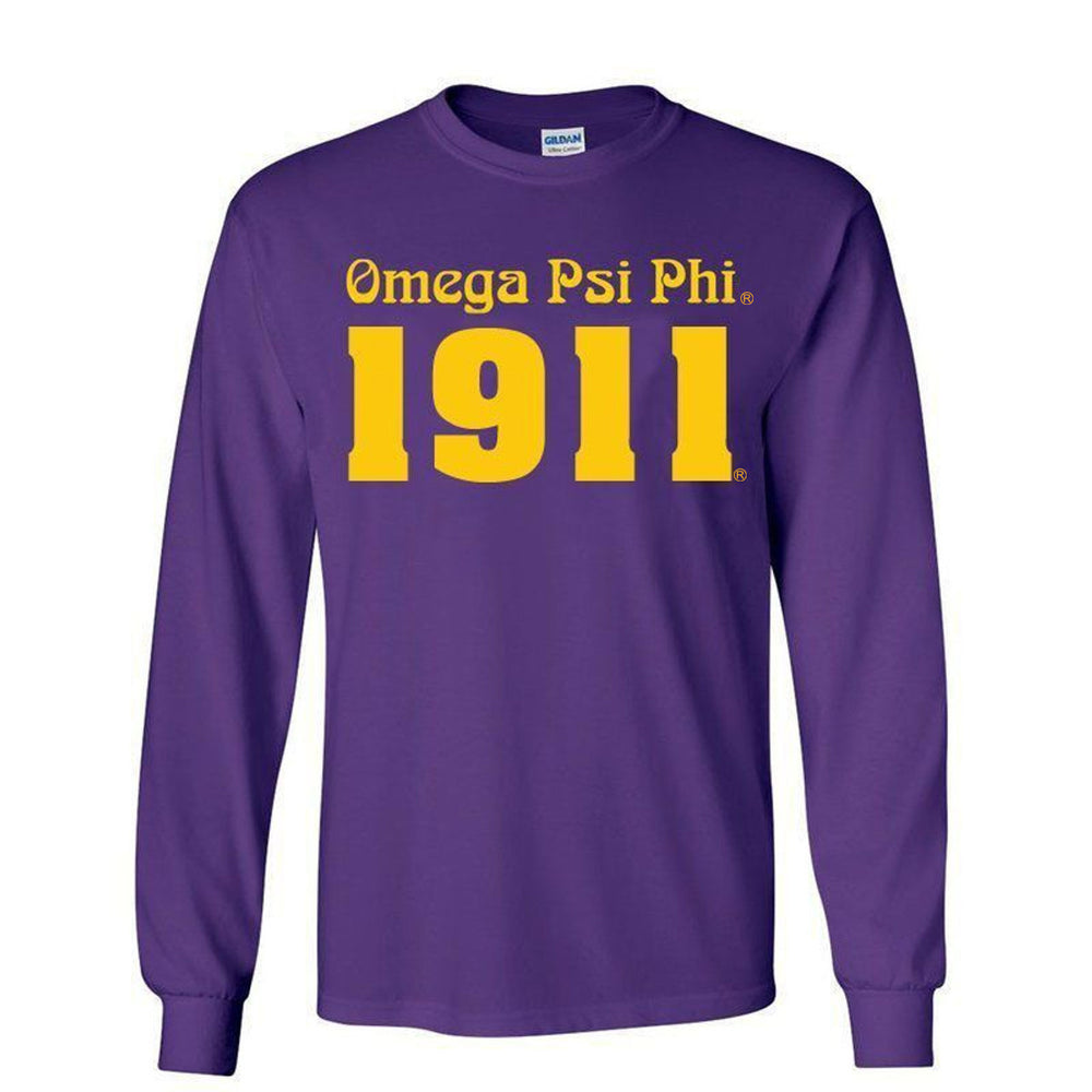 Omega Psi Phi Logo Long Sleeve Tee Omega Psi Phi Logo Long Sleeve Tee